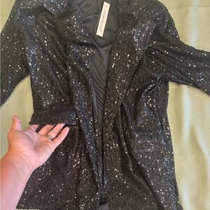 Urban Diction Black Sequin Blazer